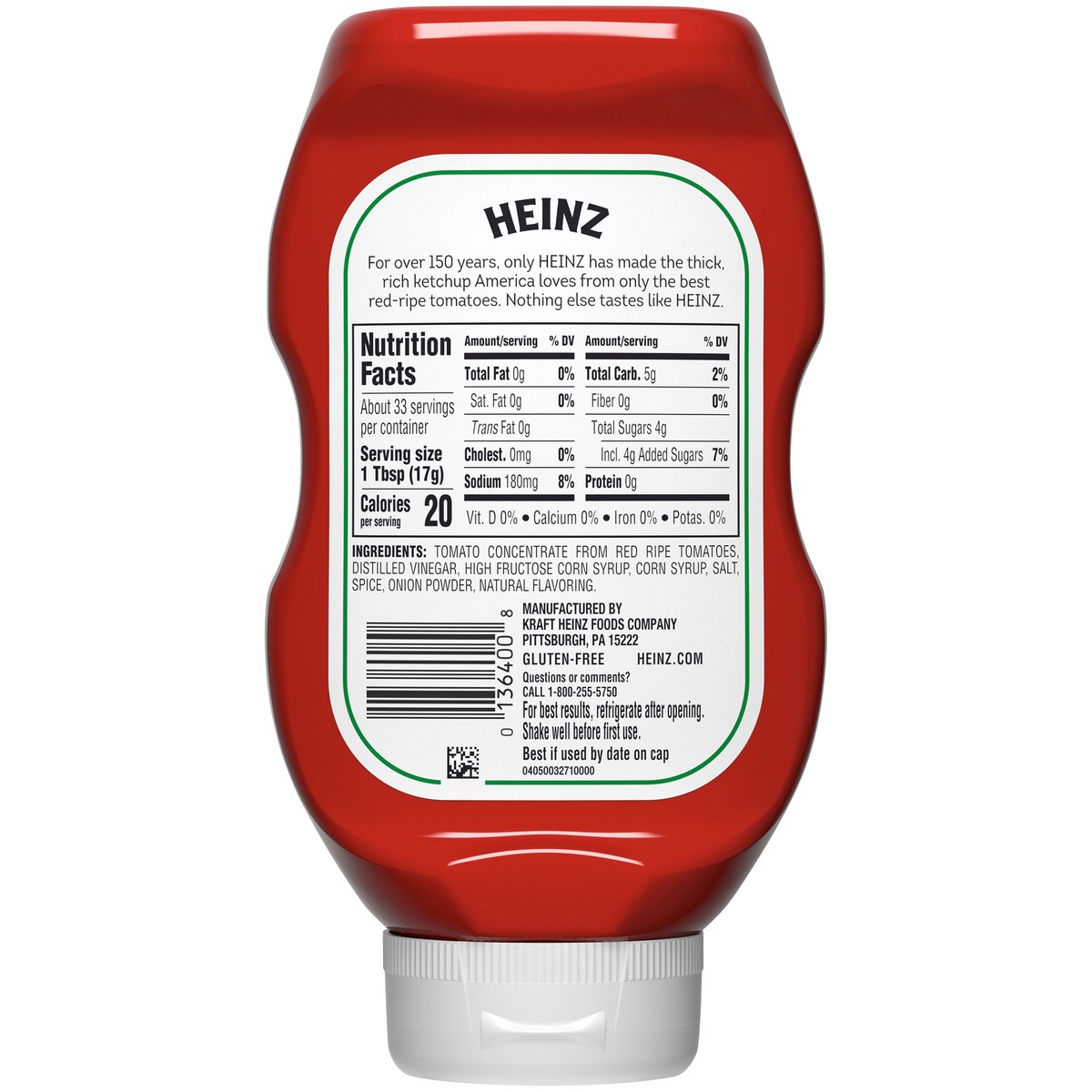 slide 9 of 15, Heinz Tomato Ketchup, 20 oz Bottle, 20 oz