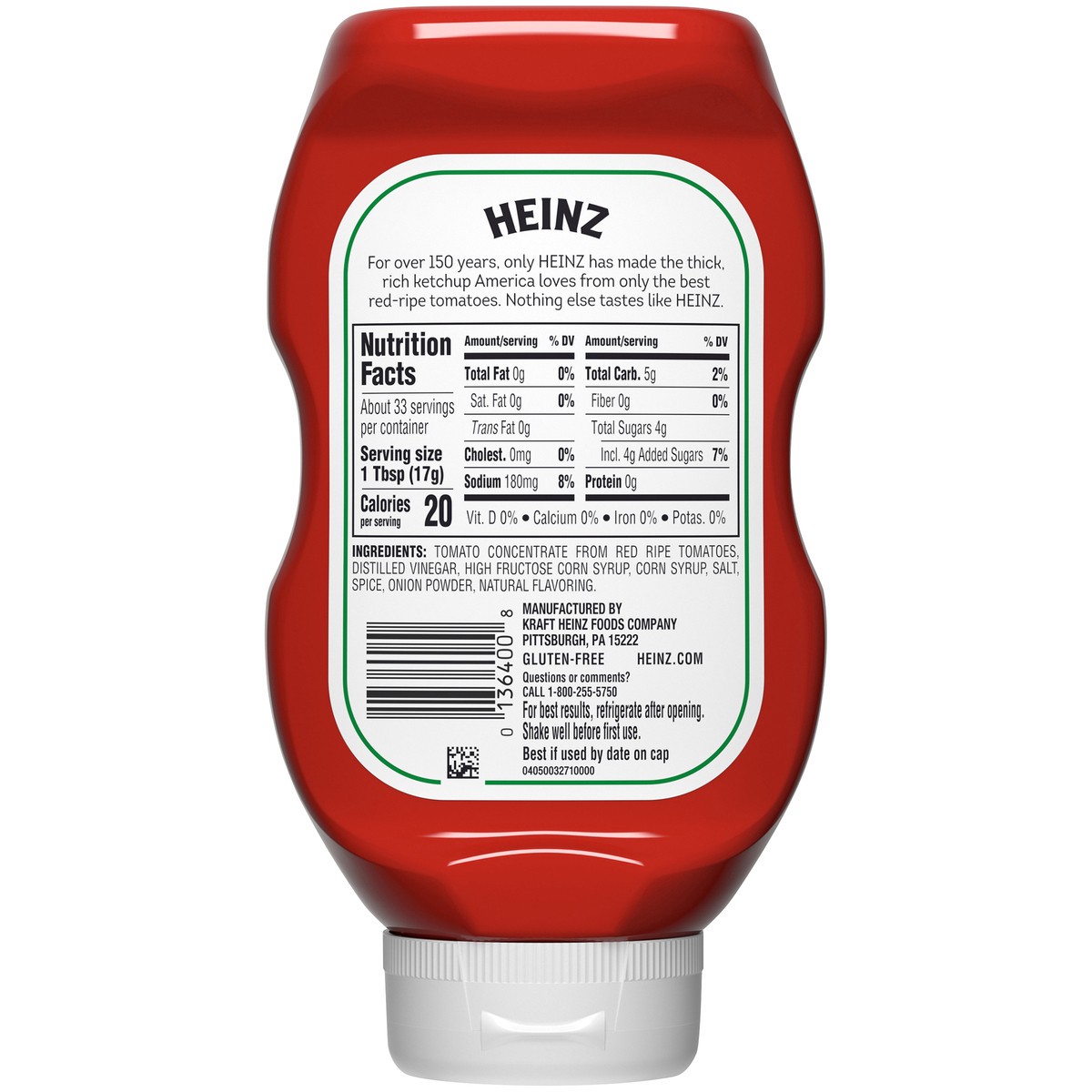 slide 7 of 15, Heinz Tomato Ketchup, 20 oz Bottle, 20 oz