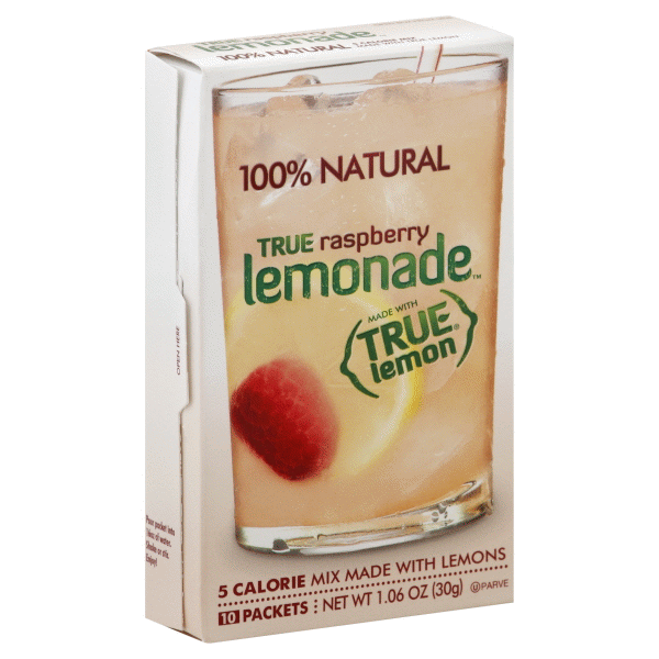 slide 1 of 1, True Lemon Raspberry Lemonade - 10 ct, 10 ct