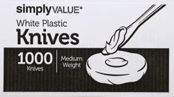 Simply Value Medium Weight Plastic Knives