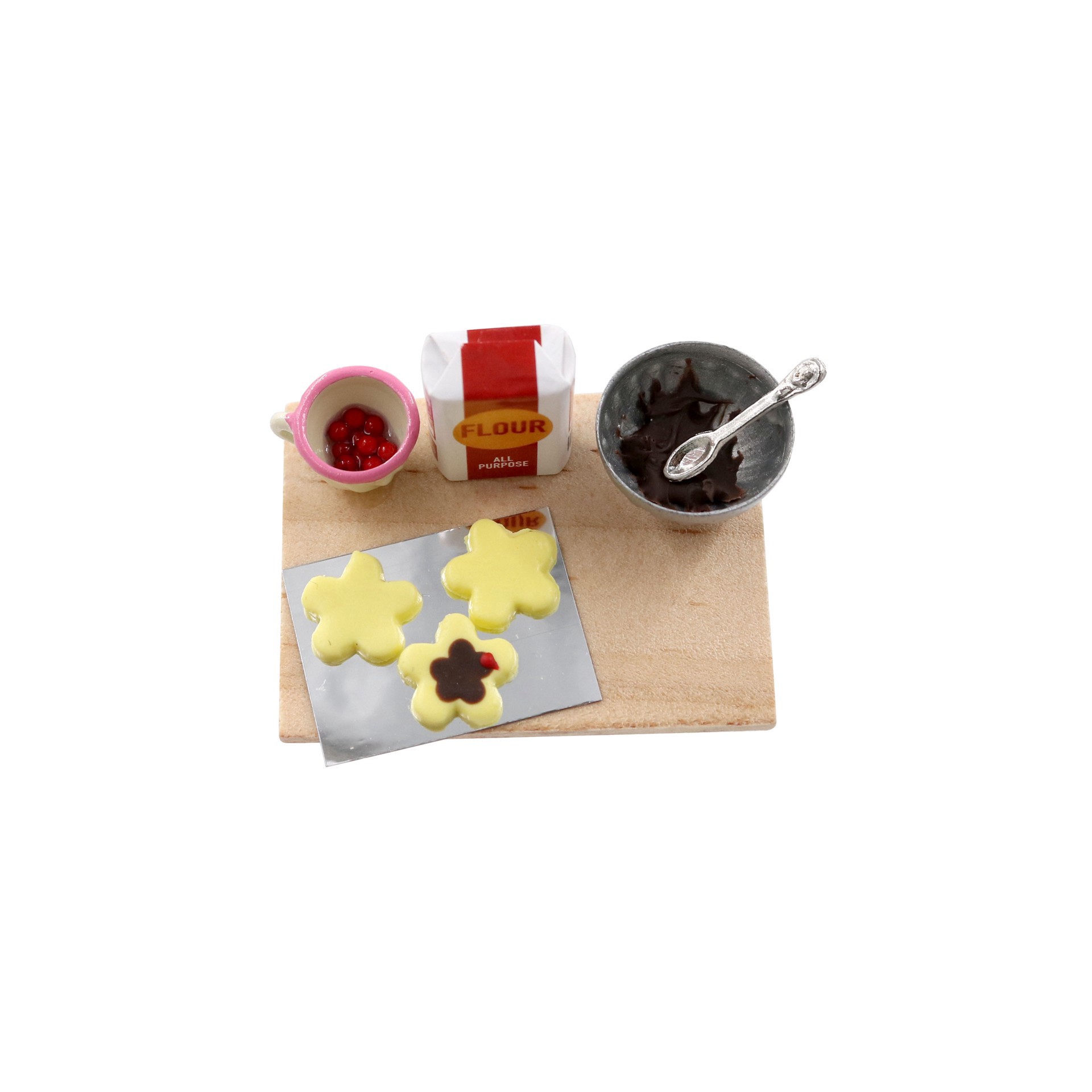 slide 3 of 3, Miniature Baking Board By Make Market, 1:10 scale