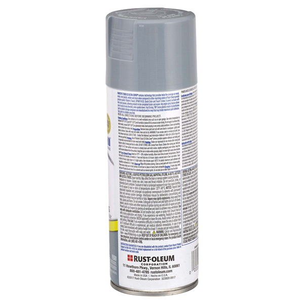 slide 8 of 9, Rust-Oleum Painters Touch 2X Ultra Cover Spray Paint - 249089, Gloss Winter Gray, 12 oz