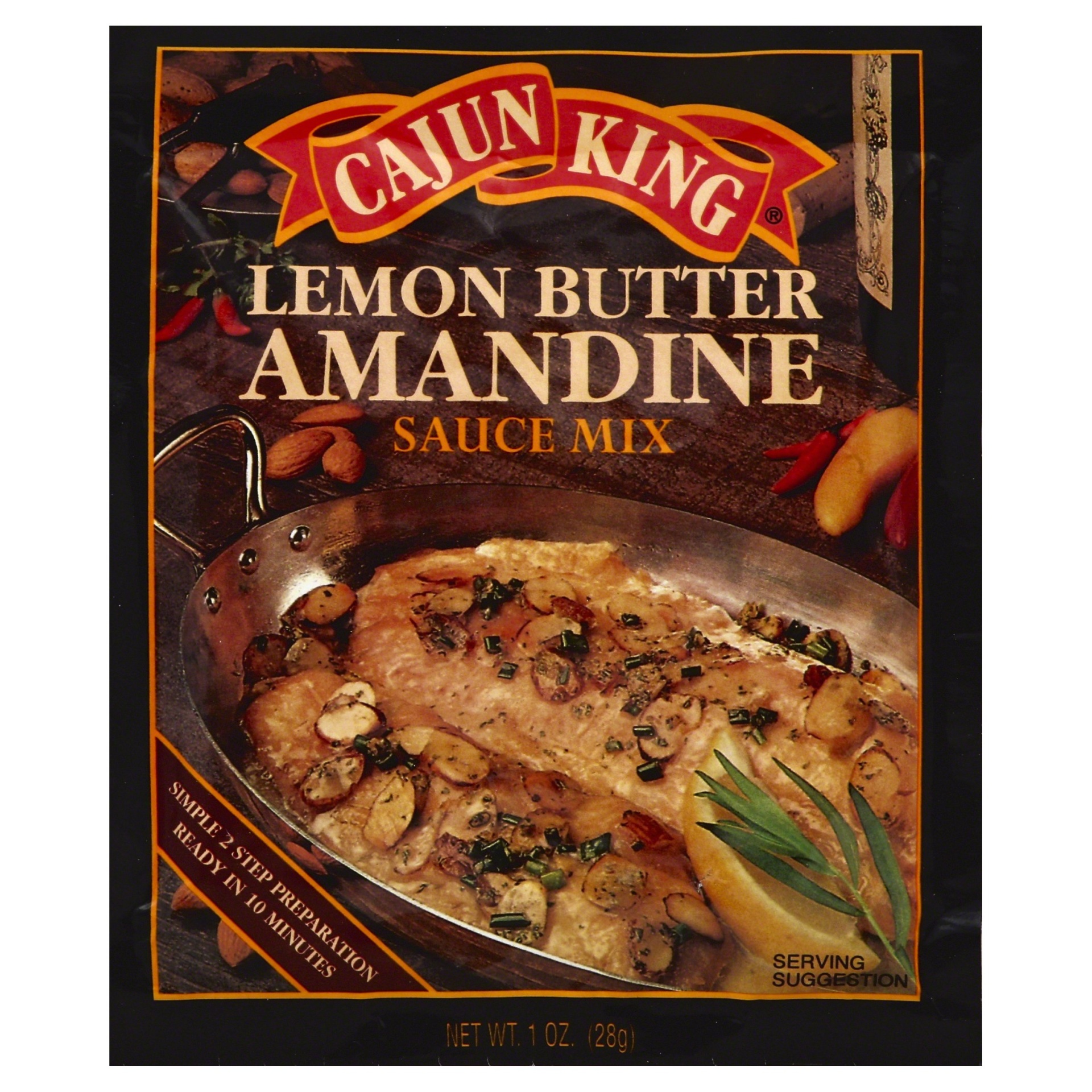 slide 1 of 2, Cajun King Lemon Butter Amandine Sauce Mix, 1 oz