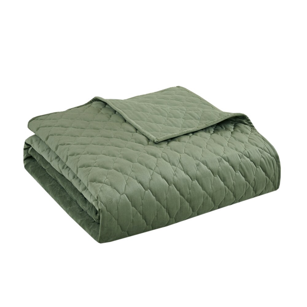 slide 1 of 3, Modavari Quilt King - Green, King Size