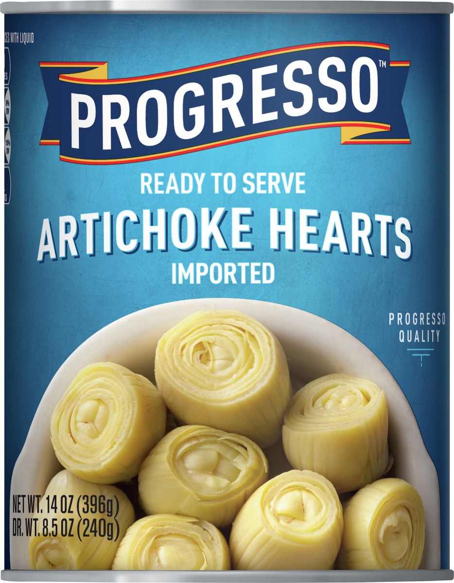 slide 4 of 13, Progresso Artichoke Hearts, Imported, Ready To Serve, 14 oz., 14 oz