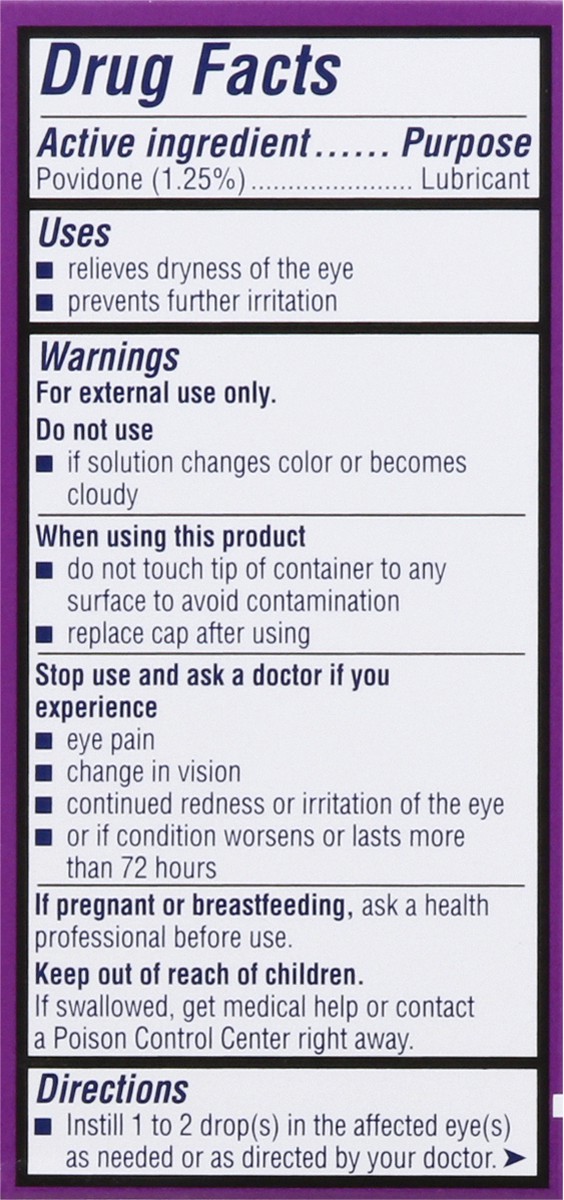 slide 7 of 9, Bausch + Lomb Soothe Hydration Eye Drops for Dry Eyes, Lubricating Eye Drops–from Bausch + Lomb, 0.5 FL OZ (15 mL), 0.50 fl oz