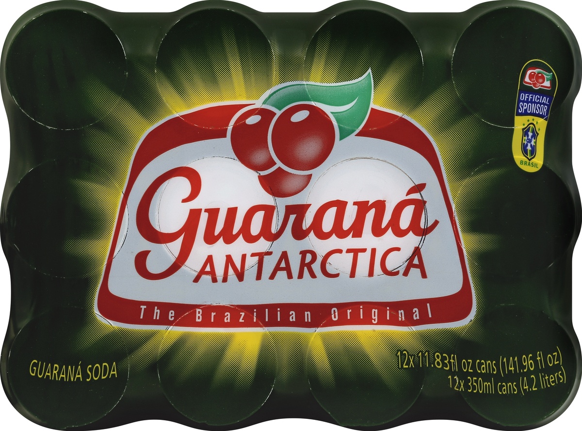 slide 3 of 4, Guaraná Antarctica Guarana Antarctica Soda - 11.83 fl oz, 12 ct; 12 oz