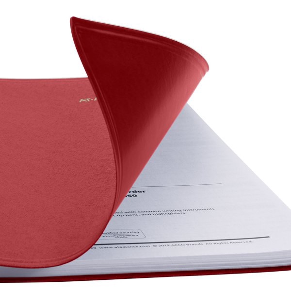 slide 5 of 10, AT-A-GLANCE® 2026 15-Month Monthly Planner, Red, Large, 9"" x 11"", 1 ct