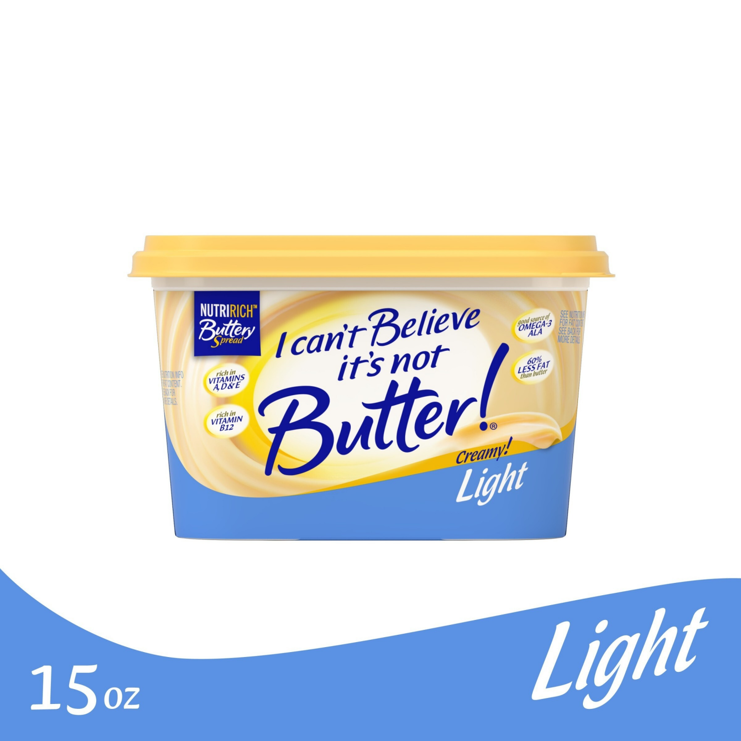 slide 1 of 7, I Can't Believe It's Not Butter! I Can’t Believe It’s Not Butter! Light Spread 15 oz, 15 oz