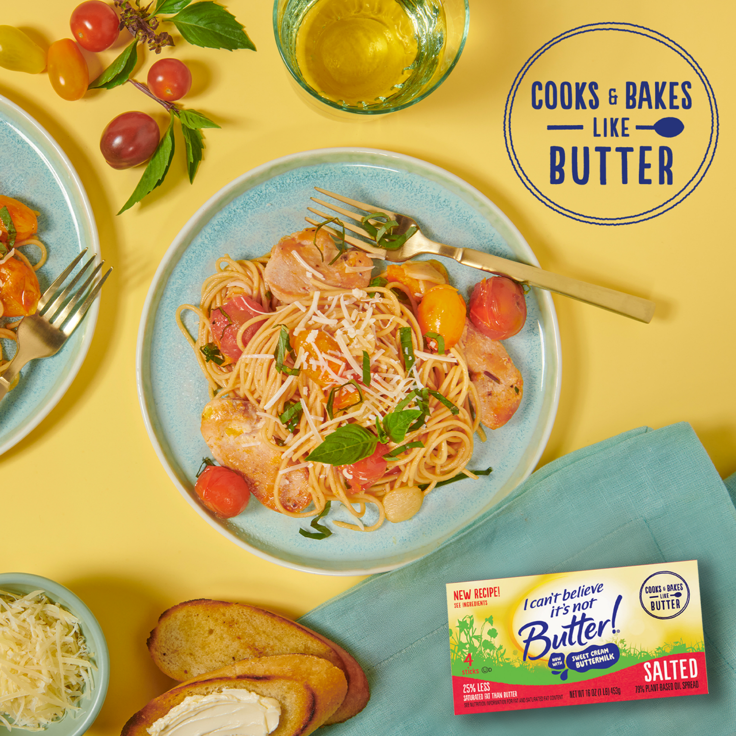 slide 2 of 7, I Can't Believe It's Not Butter! Salted Sticks with Sweet Cream Buttermilk 16 oz, 4 ct