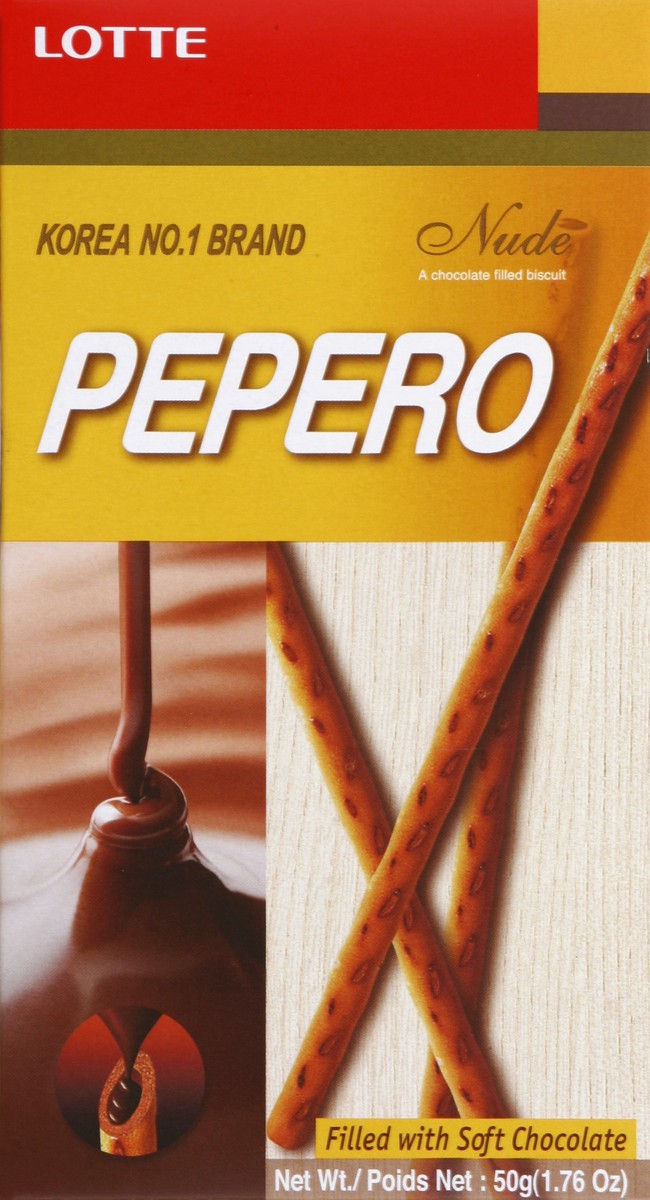 slide 4 of 4, Lotte Pepero Nude, 50 gram