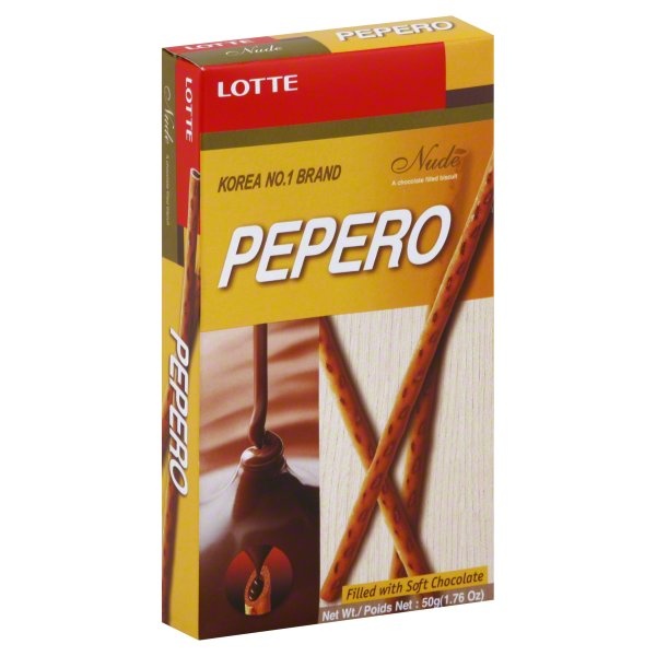 slide 1 of 4, Lotte Pepero Nude, 50 gram