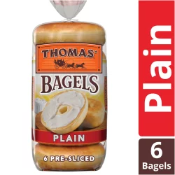 Thomas' Plain Original Pre-Sliced Bagels