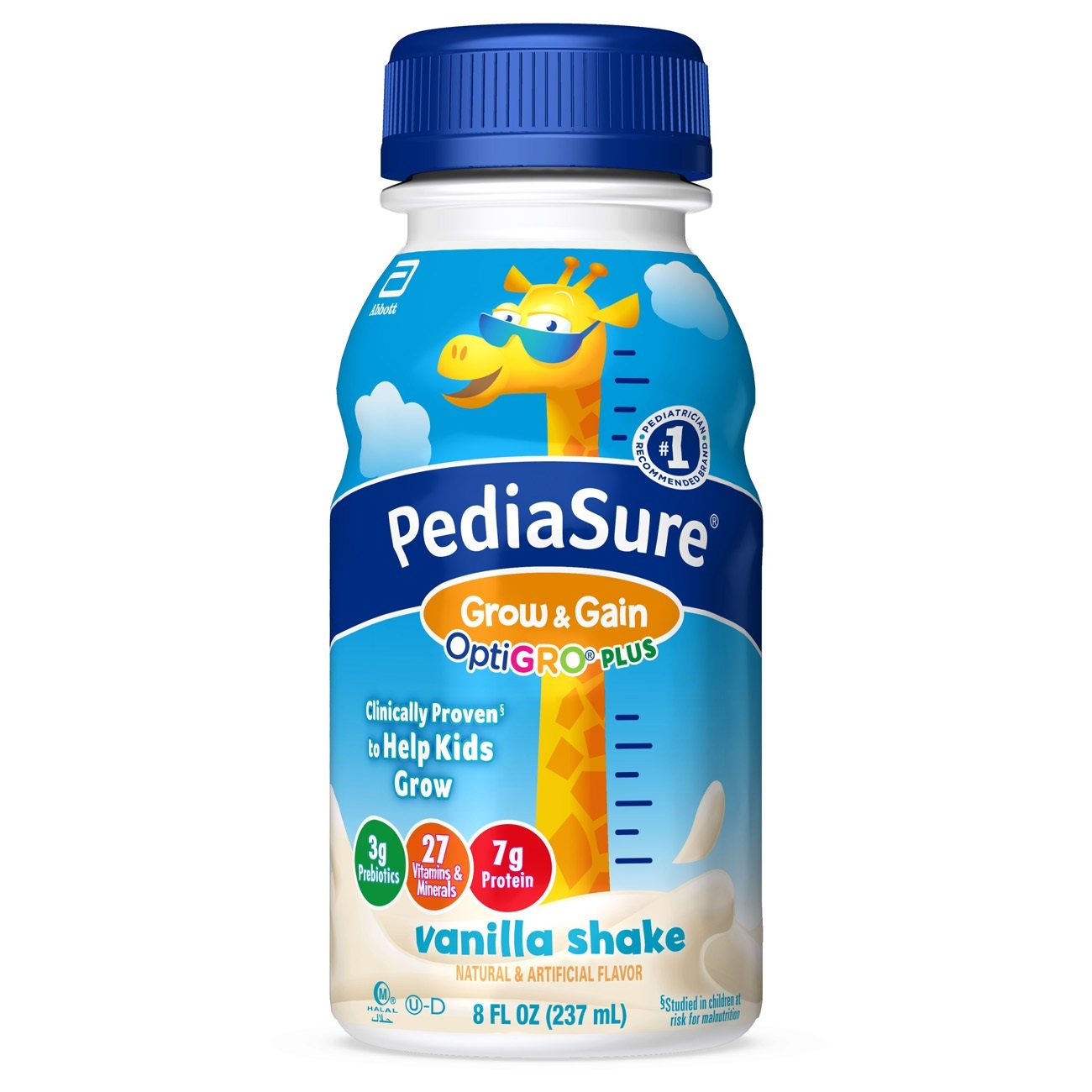 slide 3 of 3, Abbott Nutrition Pediasure Optigro Vanilla Kids Shake, 24, 8 fl oz