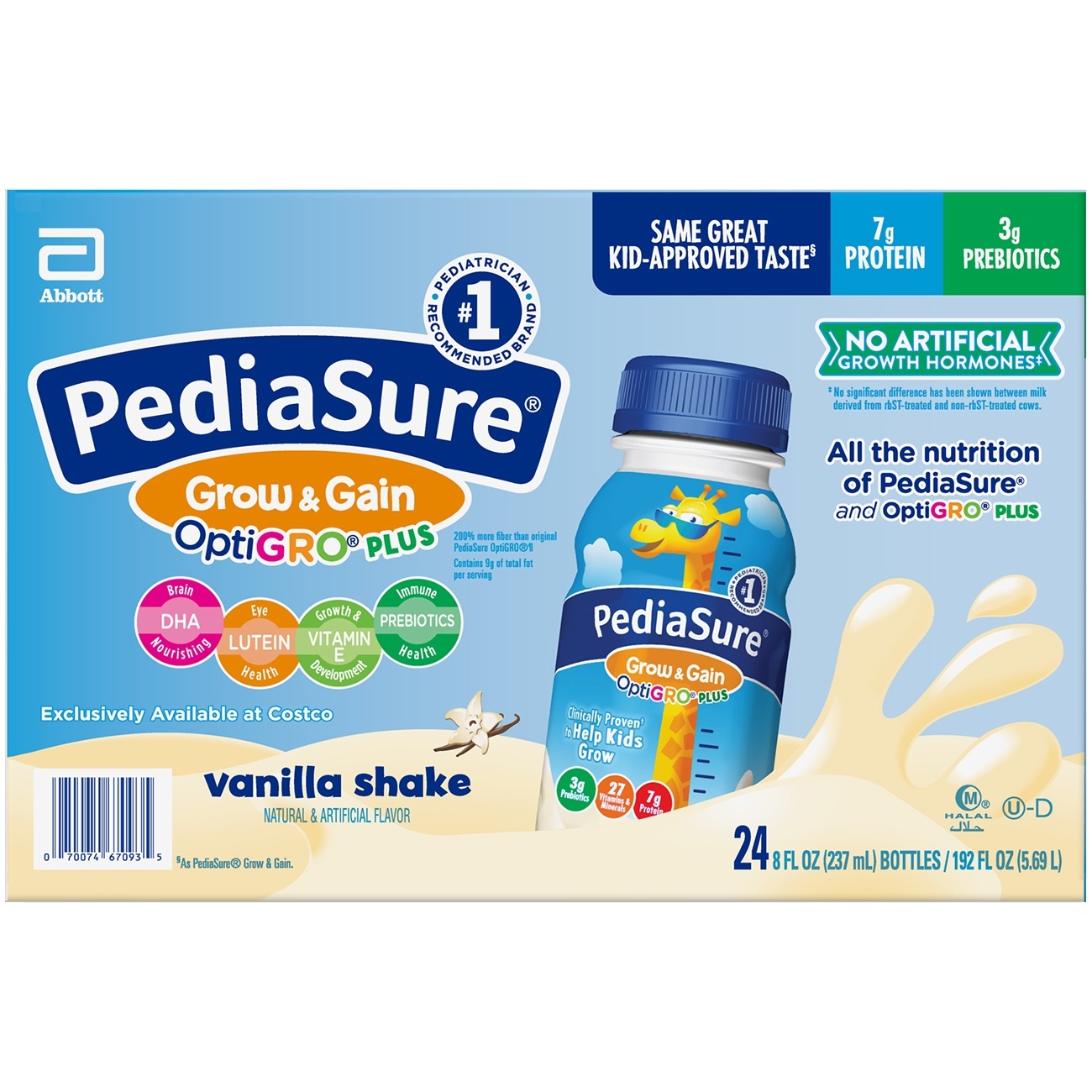 slide 1 of 1, Abbott Nutrition Pediasure Optigro Vanilla Kids Shake, 8 fl oz