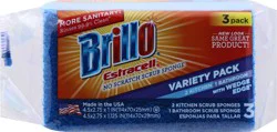 Brillo Estracell 3 Pack Variety Pack No Scratch Scrub Sponge 3 ea