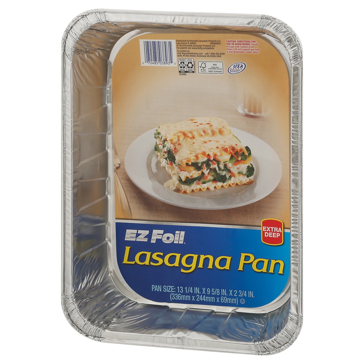 slide 3 of 9, Ez Foil Lasagna Pan, 1 ct