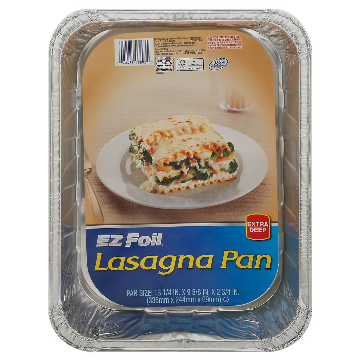 slide 1 of 9, Ez Foil Lasagna Pan, 1 ct