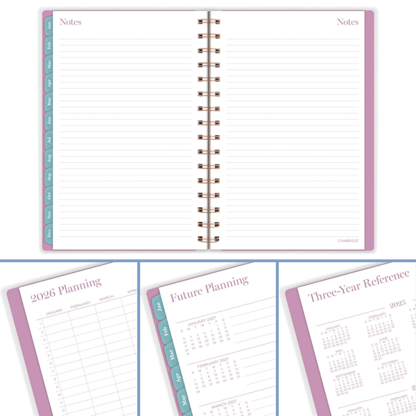 slide 8 of 9, Cambridge® Neo 2026 Weekly Monthly Planner, Small, 5 1/2"" x 8 1/2"", 1 ct