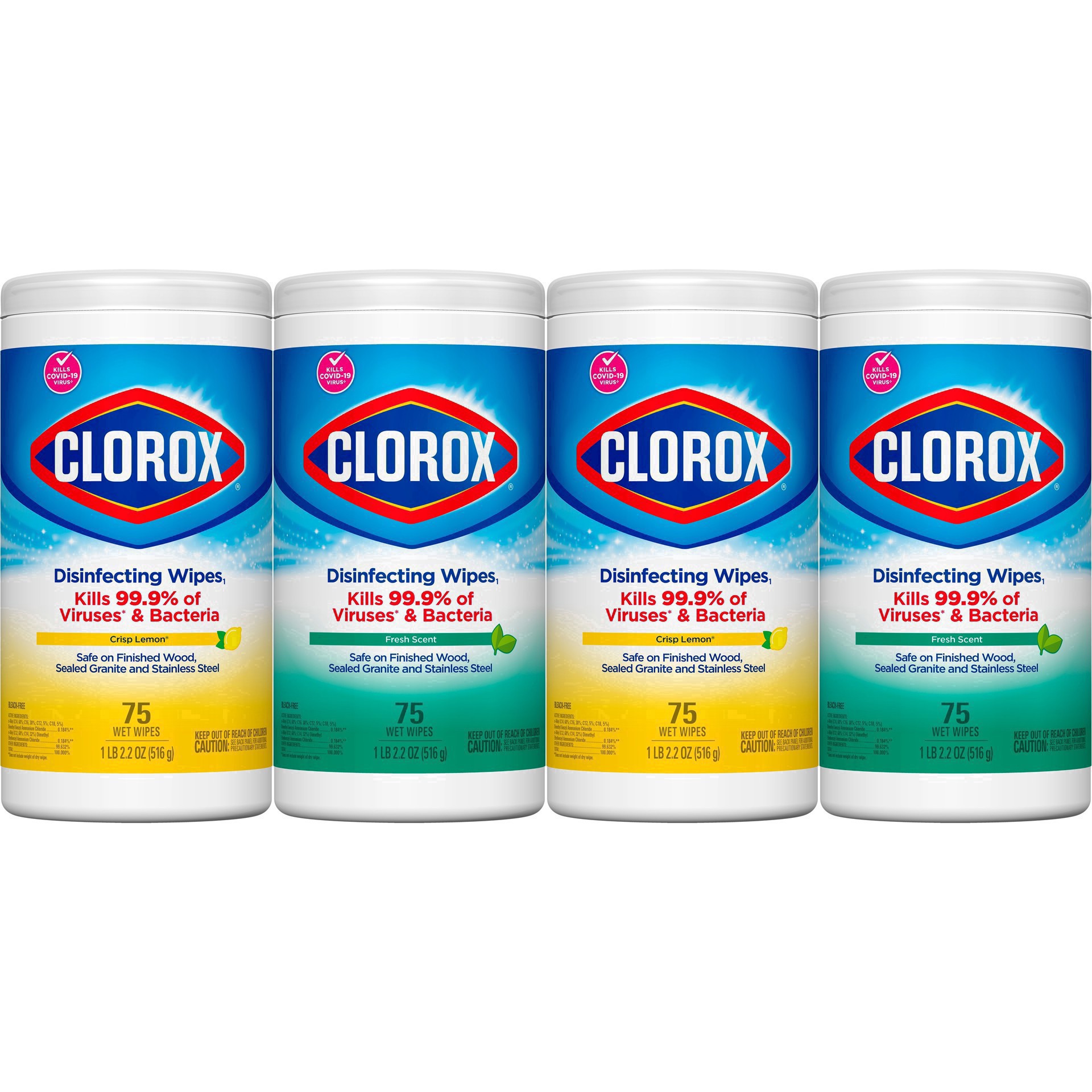 slide 144 of 222, Clorox Disinfecting Bleach Free Cleaning Wipes Value Pack 4CT, 4 ct