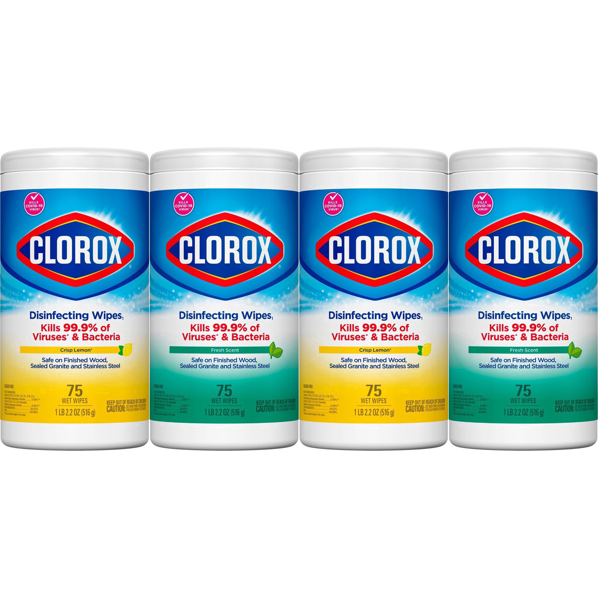 slide 134 of 222, Clorox Disinfecting Bleach Free Cleaning Wipes Value Pack 4CT, 4 ct
