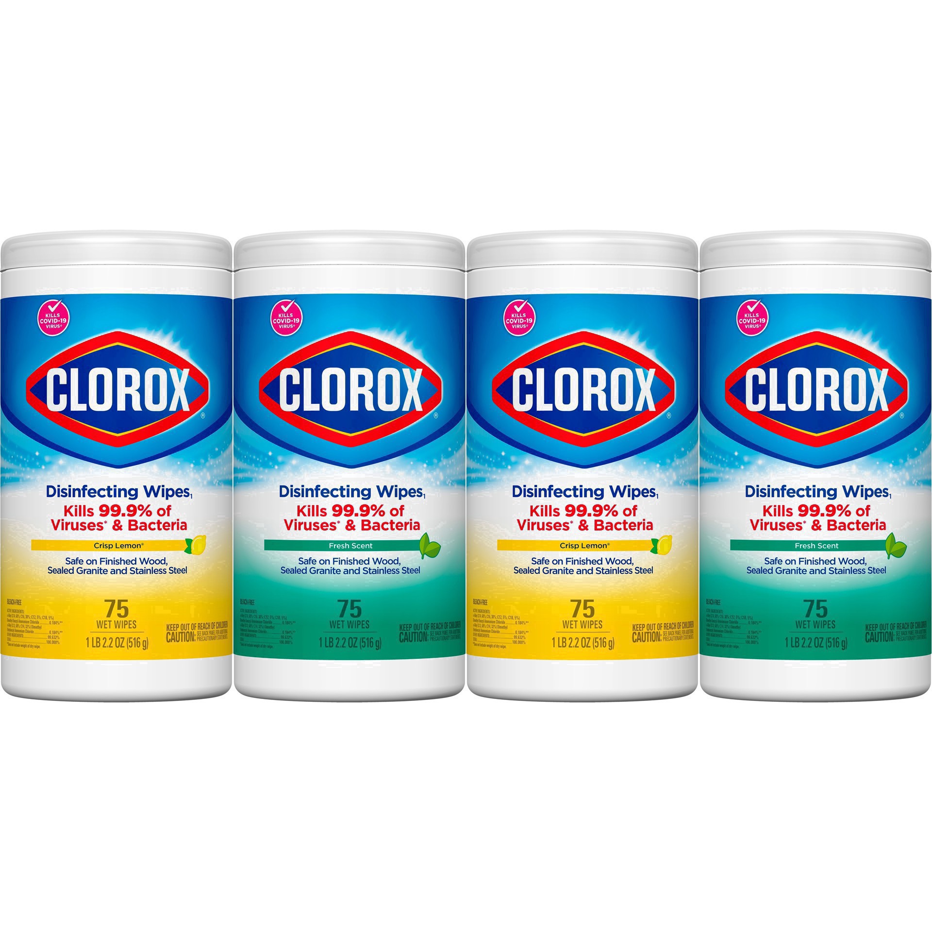 slide 160 of 222, Clorox Disinfecting Bleach Free Cleaning Wipes Value Pack 4CT, 4 ct