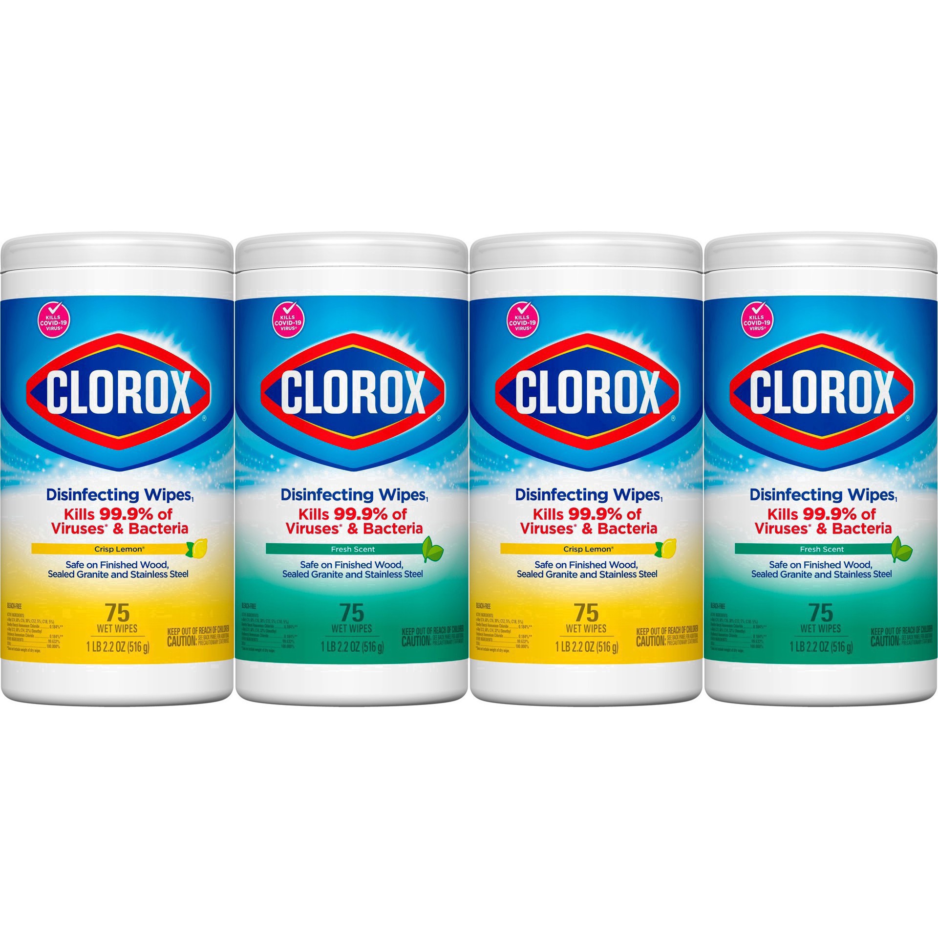 slide 31 of 222, Clorox Disinfecting Bleach Free Cleaning Wipes Value Pack 4CT, 4 ct