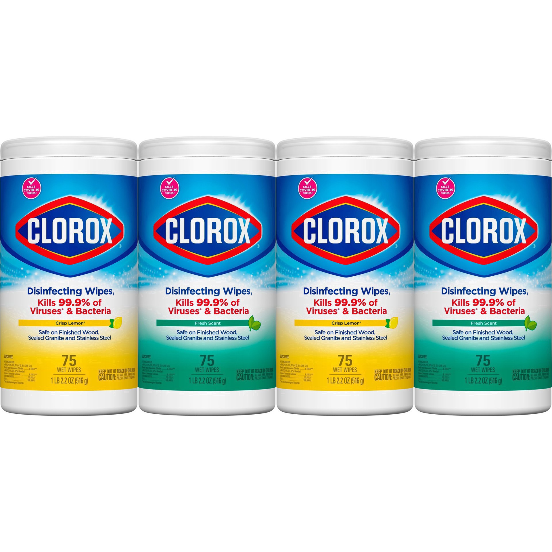 slide 195 of 222, Clorox Disinfecting Bleach Free Cleaning Wipes Value Pack 4CT, 4 ct