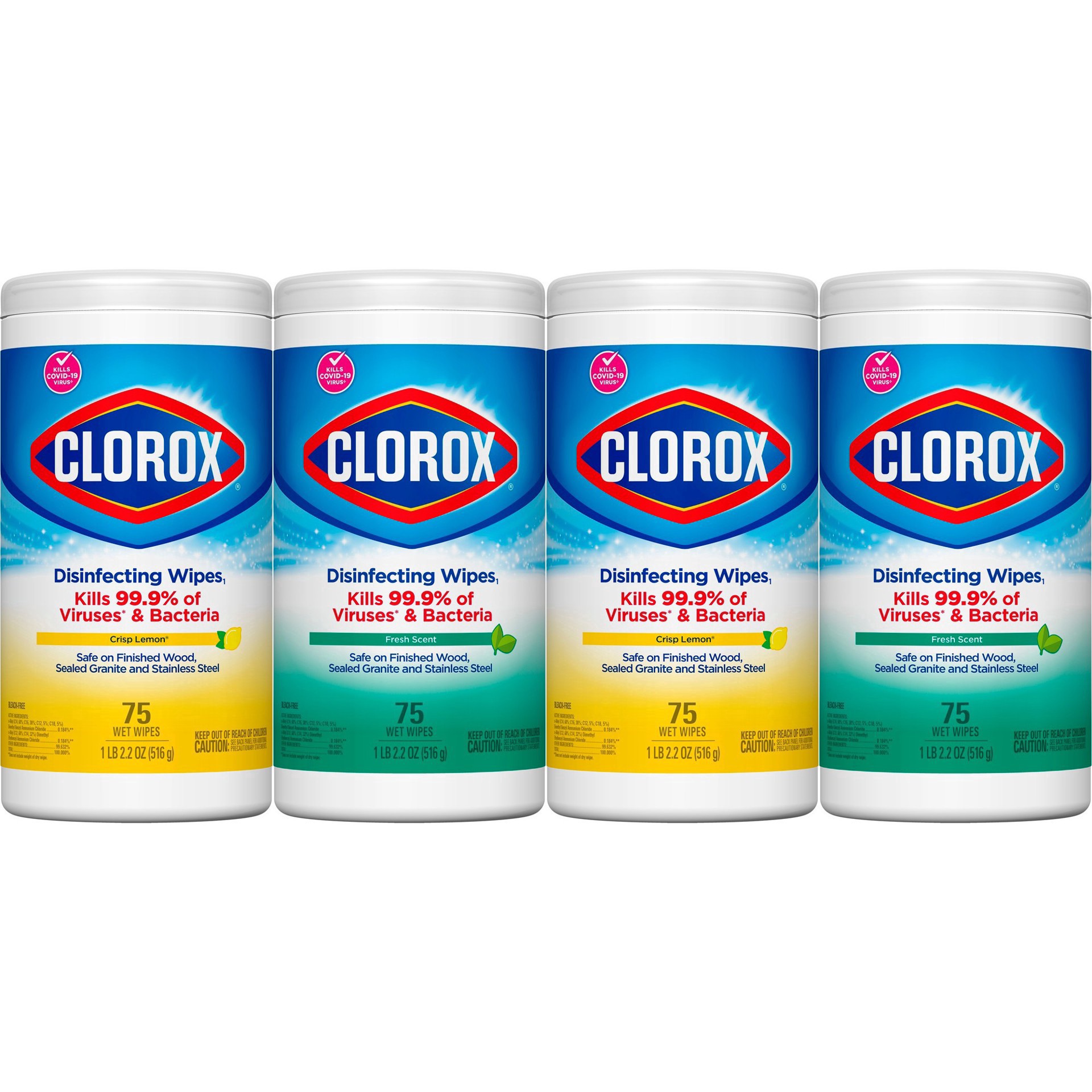 slide 221 of 222, Clorox Disinfecting Bleach Free Cleaning Wipes Value Pack 4CT, 4 ct