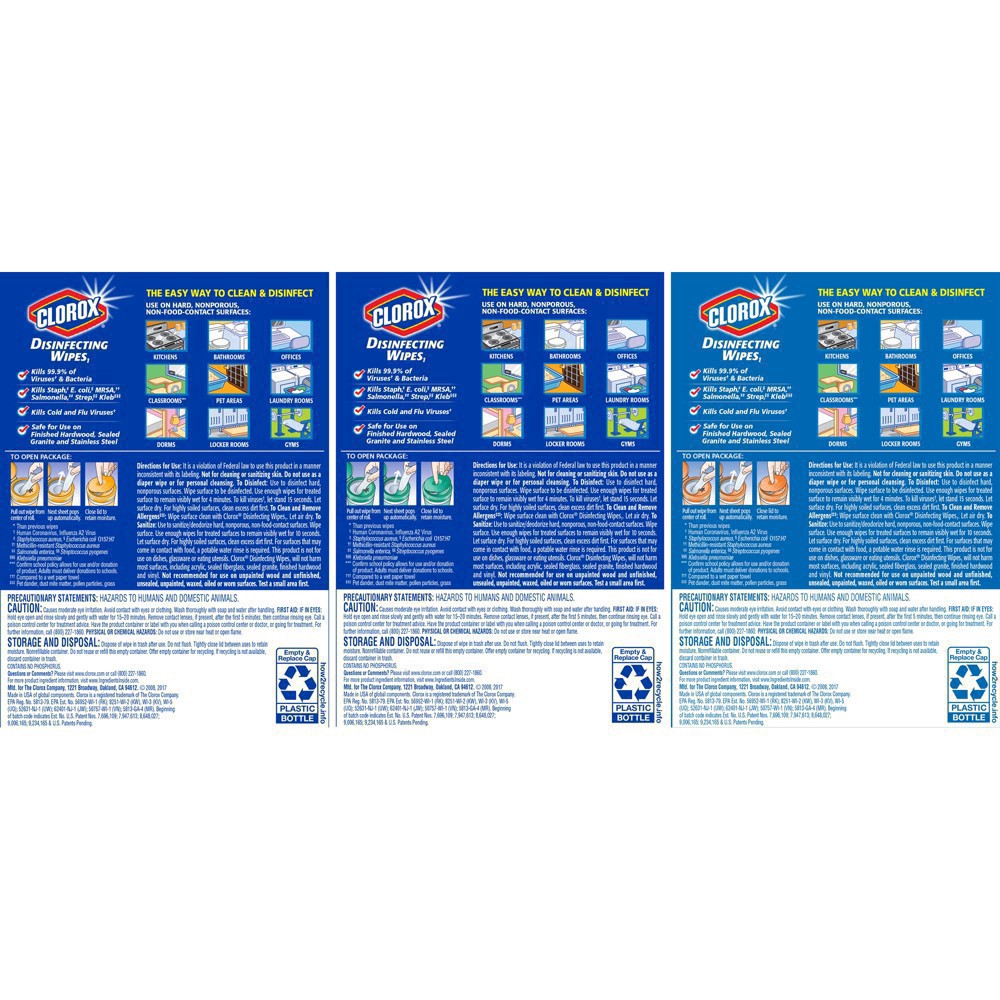 slide 78 of 222, Clorox Disinfecting Bleach Free Cleaning Wipes Value Pack 4CT, 4 ct