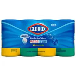Clorox Disinfecting Wipes Value Pack, Bleach Free Cleaning Wipes , 75 Count Each, Pack of 4