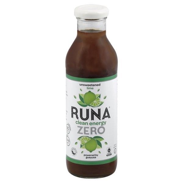 slide 1 of 1, RUNA Organic Unsweetened Lime Guayusa Tea, 14 oz