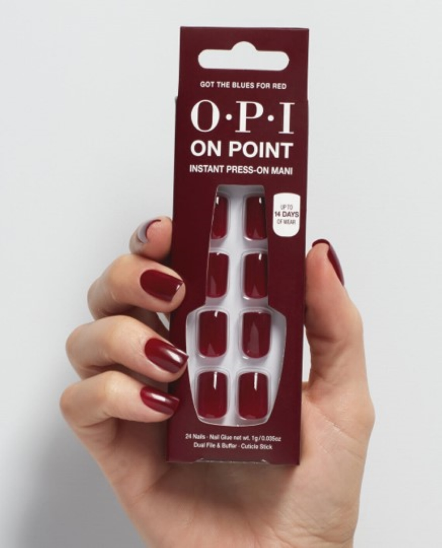 slide 5 of 5, Opi On Point Got The Blues For Red, 1 ct