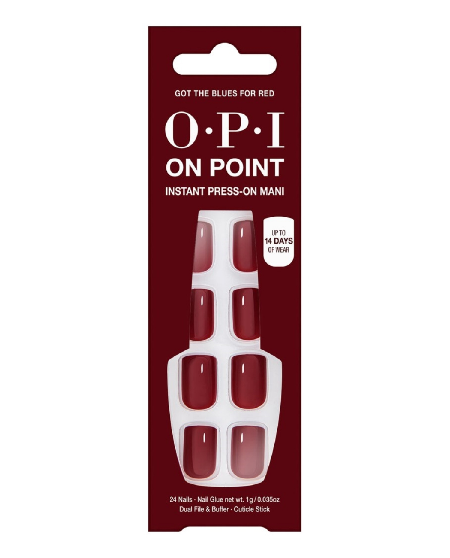 slide 1 of 5, Opi On Point Got The Blues For Red, 1 ct