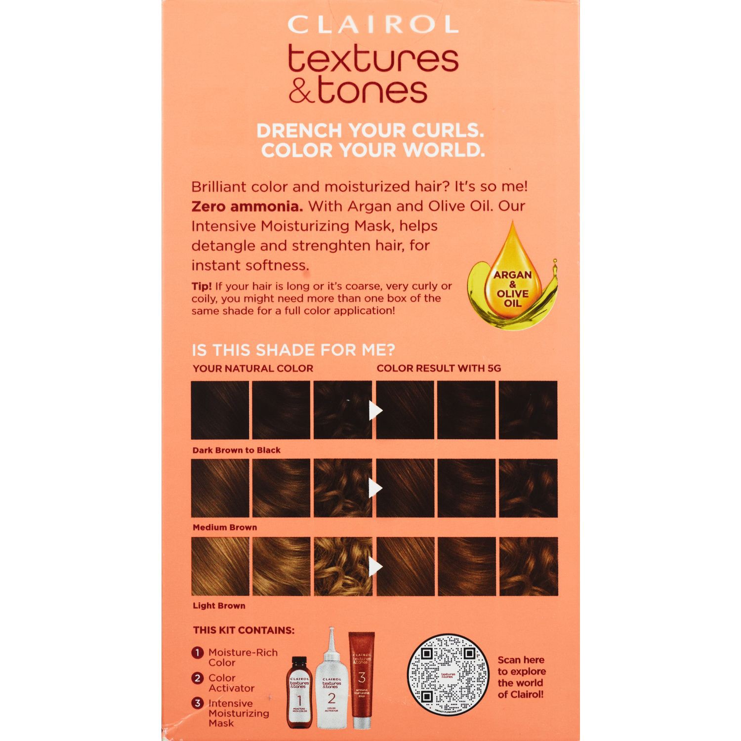 slide 2 of 2, Clairol Textures & Tones 5G Caramel Brown, 1 ct