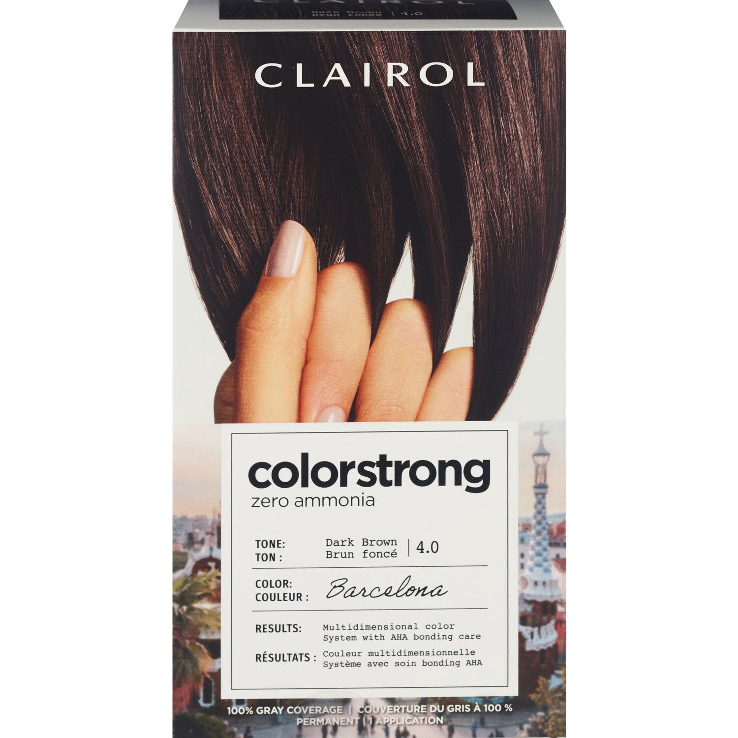 slide 3 of 5, Clairol ColorStrong 4.0 Dark Brown Barcelona, 1 ct