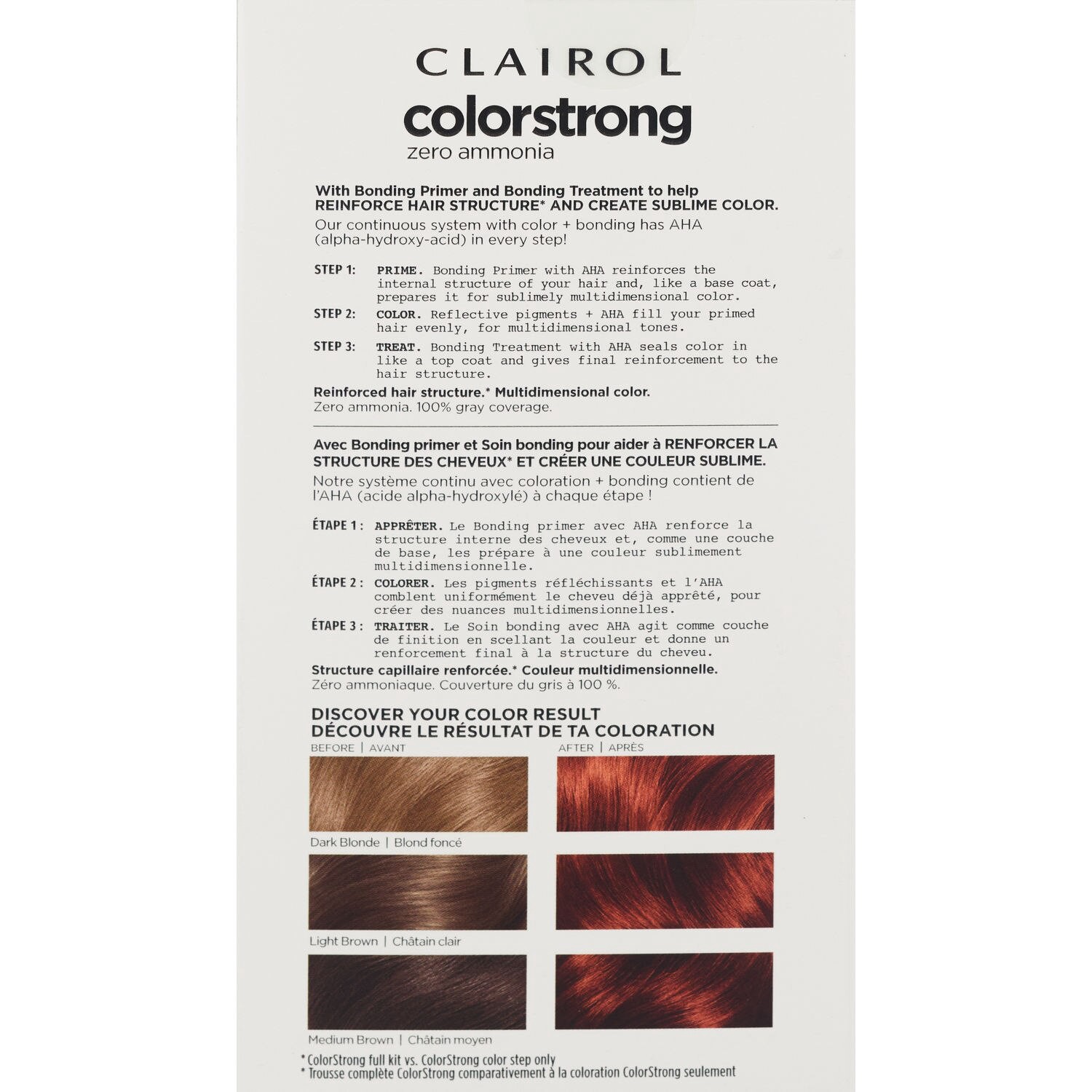 slide 5 of 5, Clairol ColorStrong 6.4 Light Copper Brown Red Desert, 1 ct