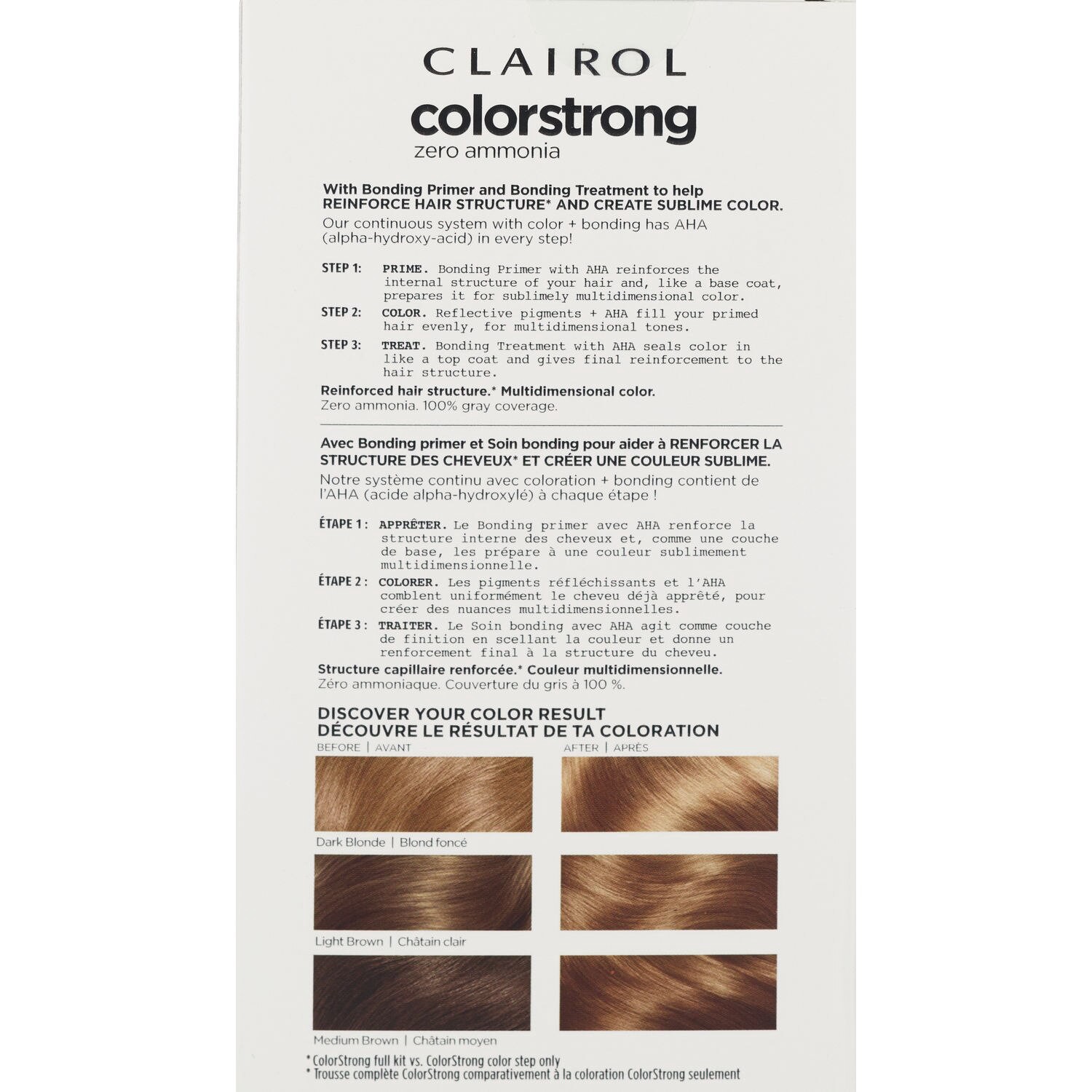 slide 4 of 6, ColorStrong Dark Ash Blonde 7.1 Bora Bora Zero Ammonia Hair Color 1 ea, 1 ct