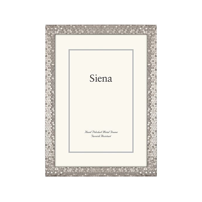 slide 1 of 1, Siena Metallics Glitter Frame - Silver, 4 in x 6 in