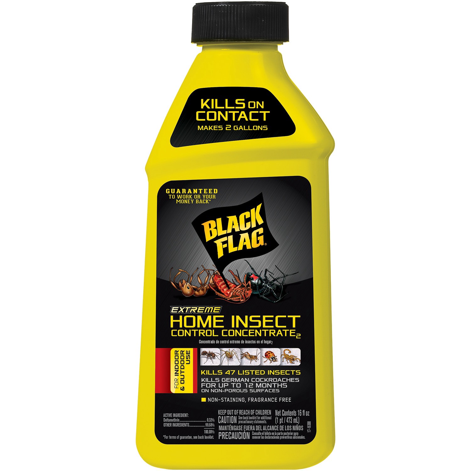 slide 1 of 5, BLACK FLAG EXTREME Home Insect Control 16 -fl oz Concentrate Insect killer, 1 ct