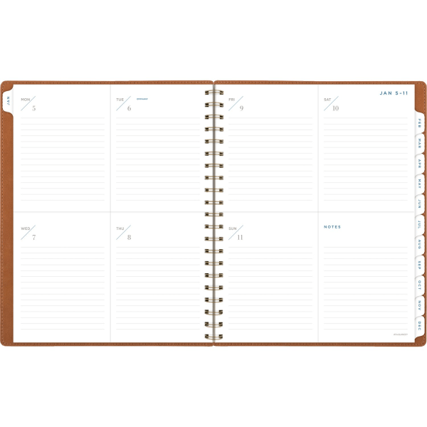 slide 6 of 10, AT-A-GLANCE® Signature Collection 2026 Weekly Monthly Planner, Brown, Large, 8 1/2"" x 11"", 1 ct