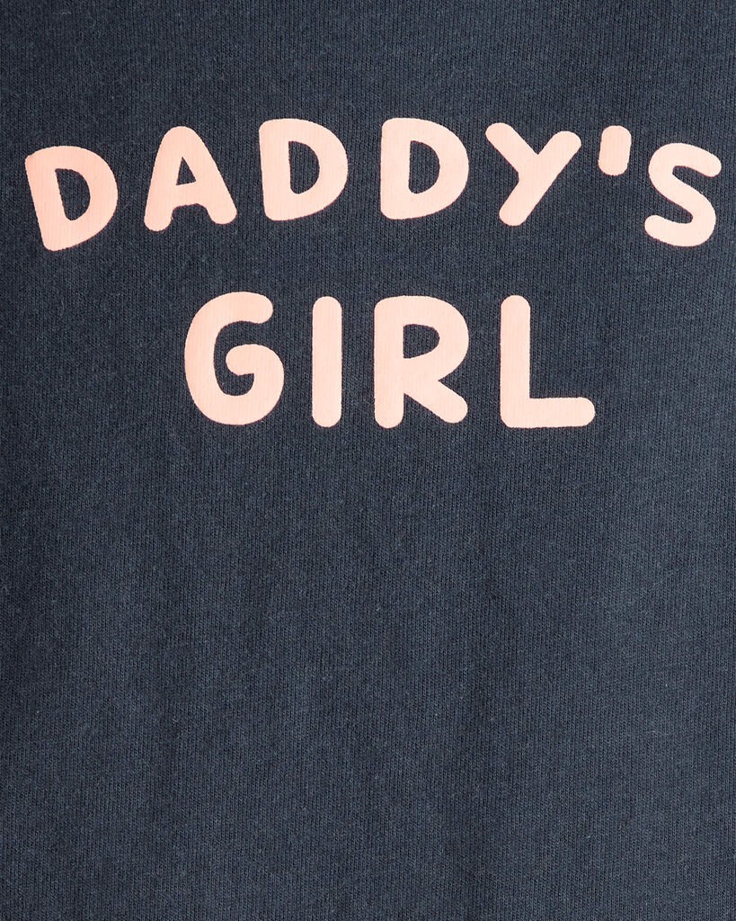 slide 2 of 2, Carter's Carters Baby Girl "Daddy's Girl" Cotton Long-Sleeve Graphic Bodysuit - Navy Blue Navy 18M, 1 ct