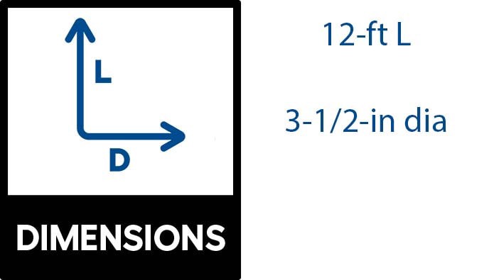 slide 2 of 6, FLEX Drain by Amerimax 4-in x 12-ft Corrugated Solid Pipe, 1 ct