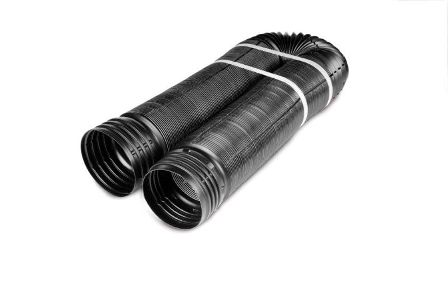 slide 1 of 6, FLEX Drain by Amerimax 4-in x 12-ft Corrugated Solid Pipe, 1 ct