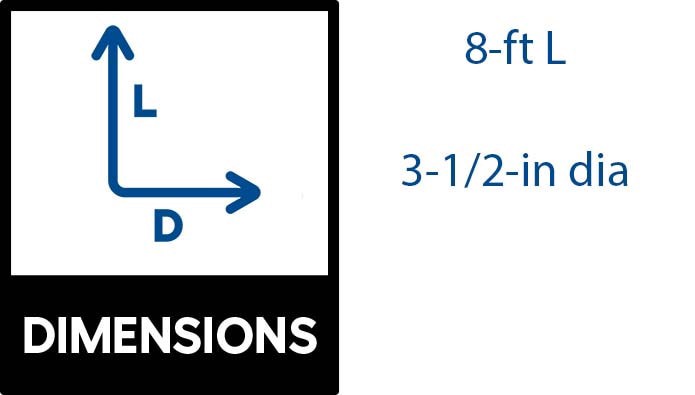 slide 2 of 6, FLEX Drain by Amerimax 4-in x 8-ft Corrugated Perforated Pipe, 1 ct