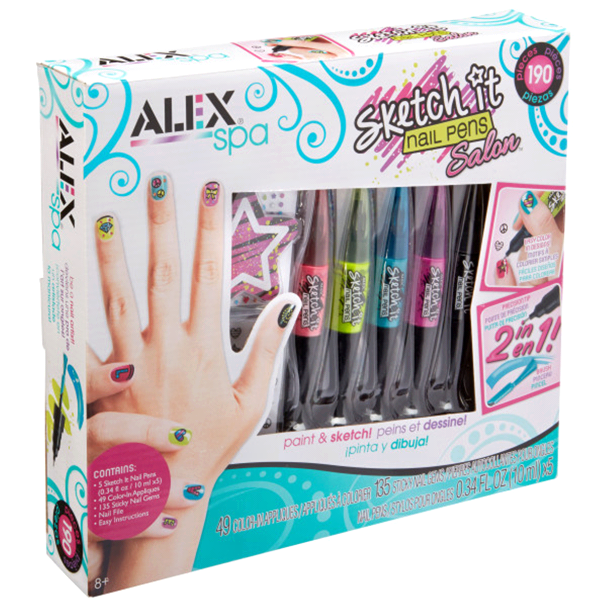 slide 3 of 4, ALEX Toys Spa Sketch It Nail Pen Salon, 1 ct
