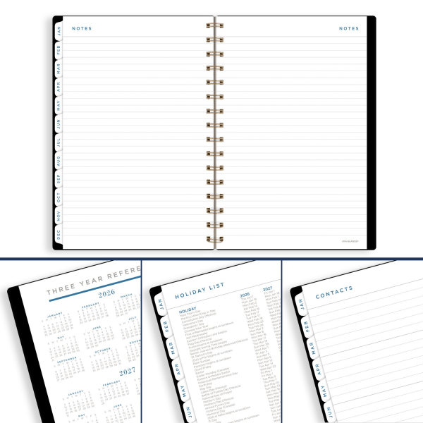 slide 2 of 10, AT-A-GLANCE® Signature Lite 2026 Weekly Monthly Planner, Black, Small, 5 1/2"" x 8 1/2"", 1 ct