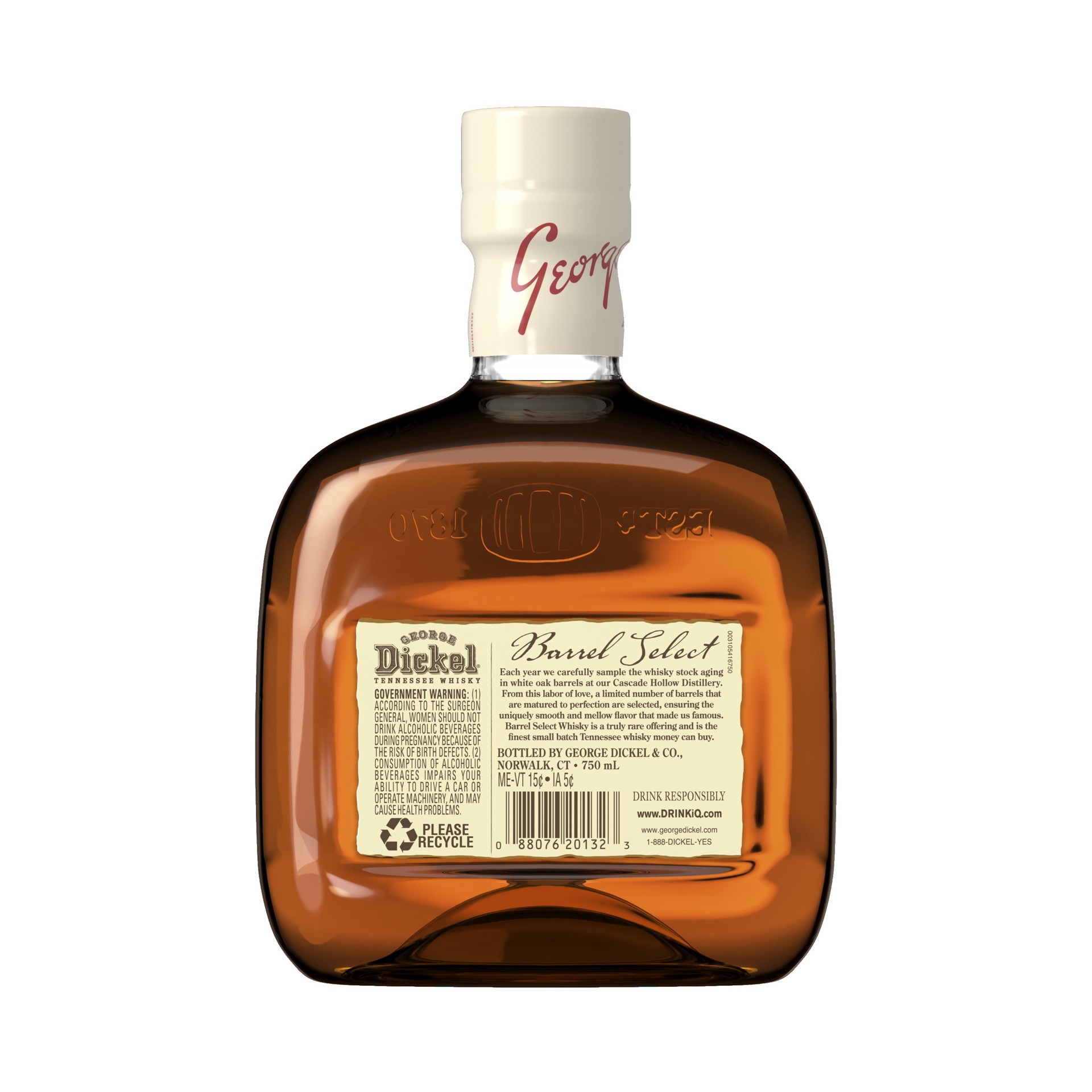 slide 3 of 4, George Dickel Barrel Select Whisky, 750 ml