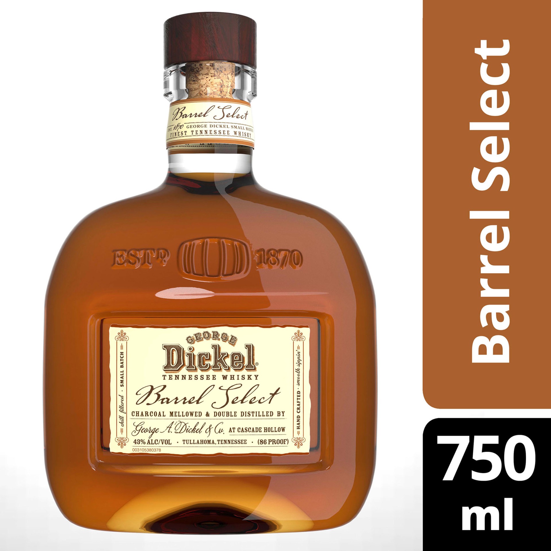 slide 1 of 4, George Dickel Barrel Select Whisky, 750 mL, 750 ml