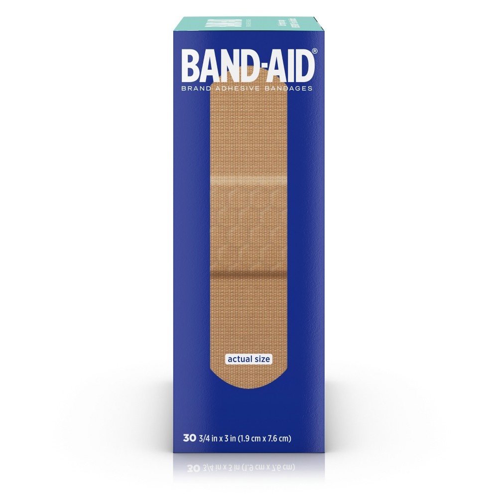 slide 4 of 8, BAND-AID Bandaid Flexible Fabric Adhesive Bandages, 30 ct